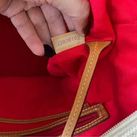 Dooney & Bourke Tan and Cream Canvas Tote - Picture 5 of 7